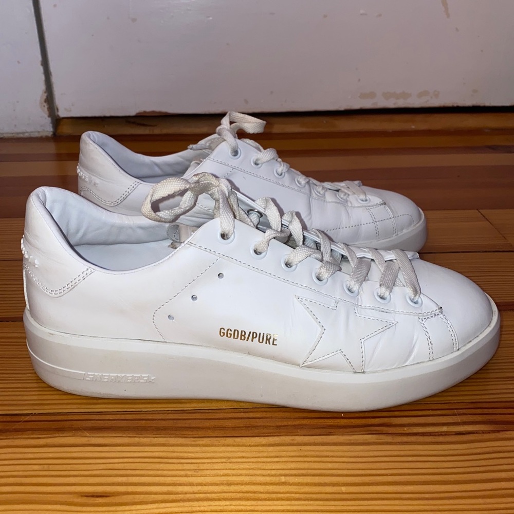 Golden Goose White Pure Star Sneakers